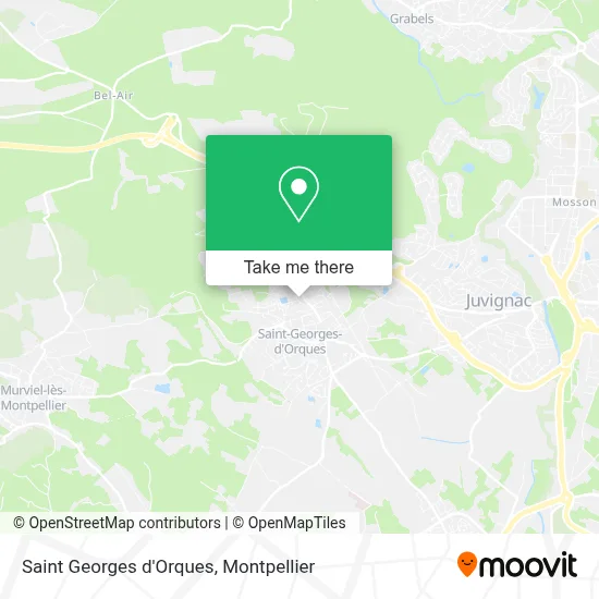 Saint Georges d'Orques map