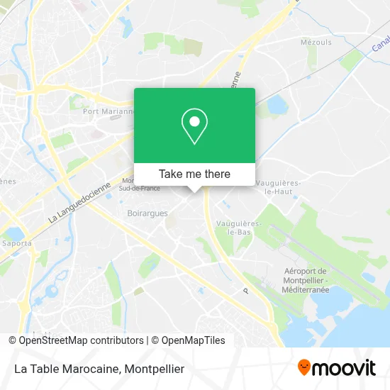 La Table Marocaine map