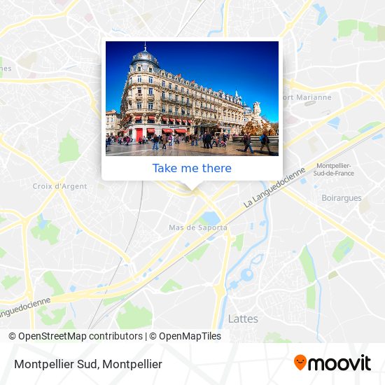 Montpellier Sud map