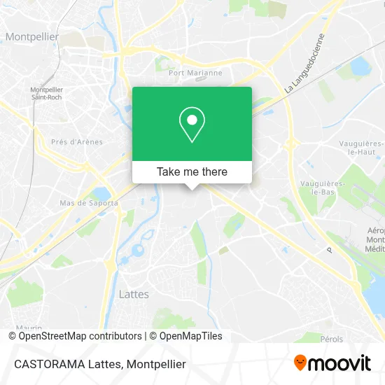 CASTORAMA Lattes map