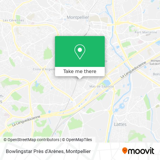 Bowlingstar Près d'Arènes map