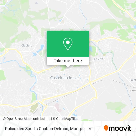Mapa Palais des Sports Chaban-Delmas