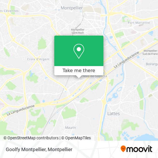 Mapa Goolfy Montpellier