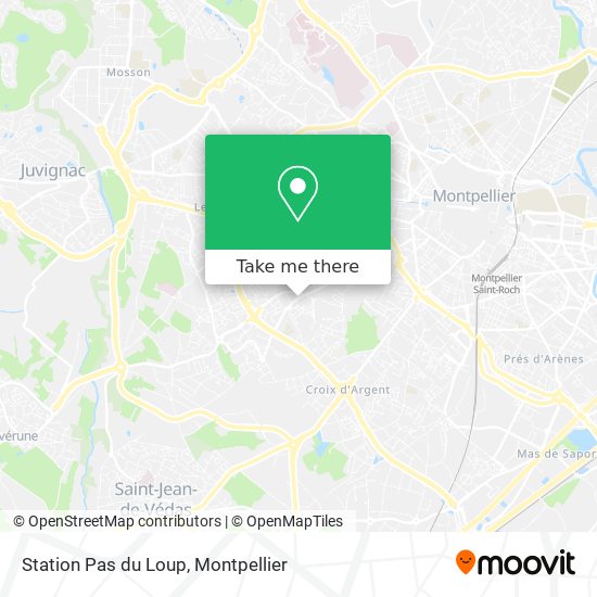 Station Pas du Loup map