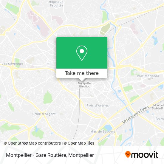 Montpellier - Gare Routière map