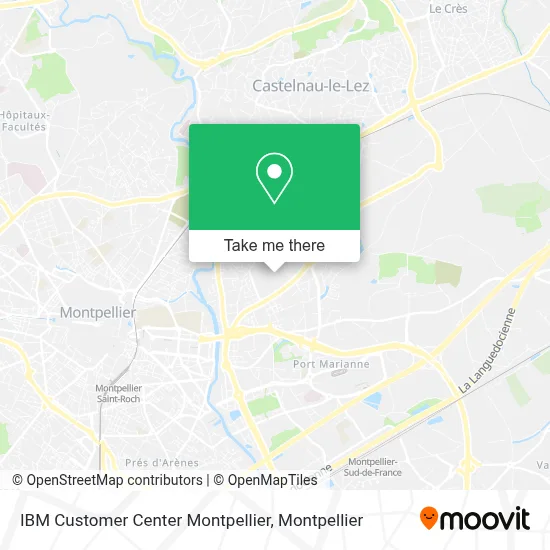 IBM Customer Center Montpellier map
