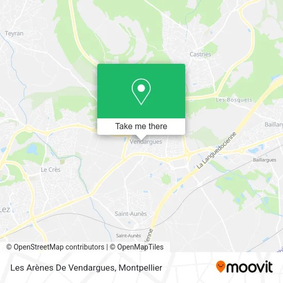 Les Arènes De Vendargues map