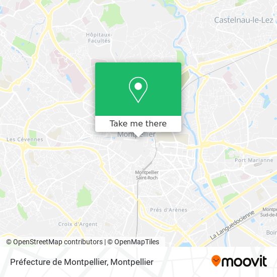 Préfecture de Montpellier map