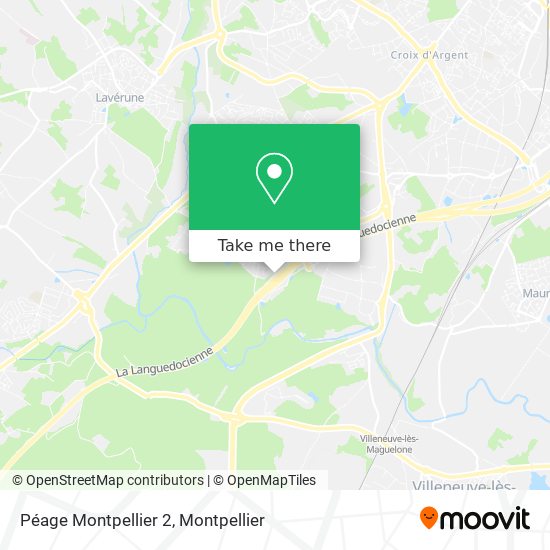 Péage Montpellier 2 map