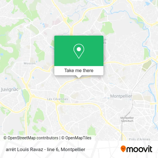 arrêt Louis Ravaz - line 6 map