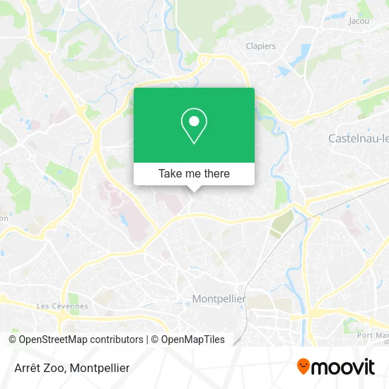 Arrêt Zoo map