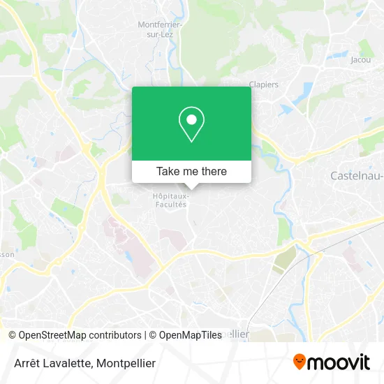 Arrêt Lavalette map