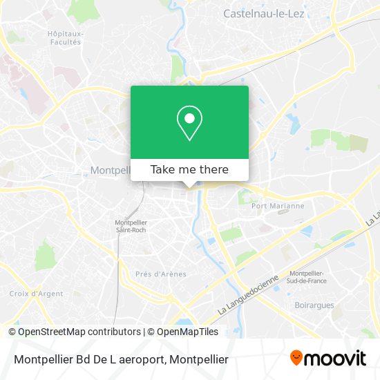 Mapa Montpellier Bd De L aeroport