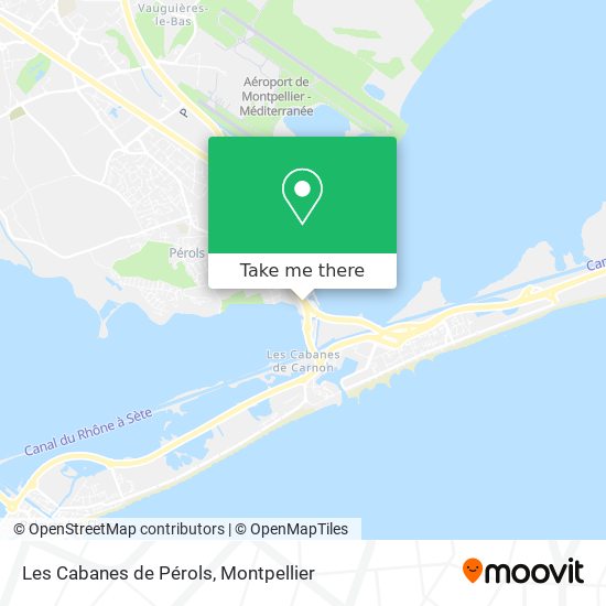 Les Cabanes de Pérols map