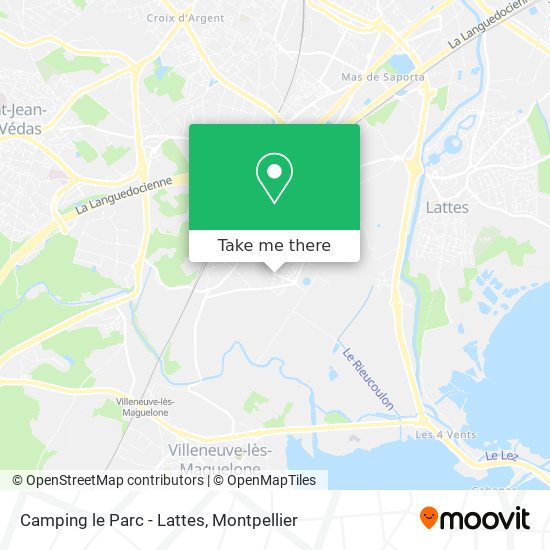 Camping le Parc - Lattes map