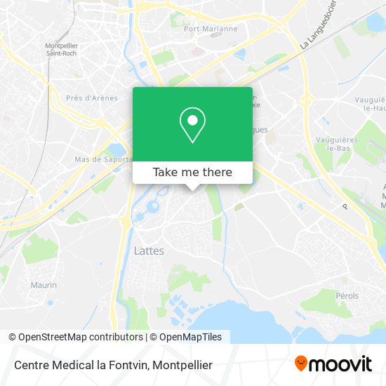 Centre Medical la Fontvin map
