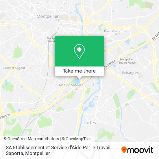 Mapa SA Etablissement et Service d'Aide Par le Travail Saporta