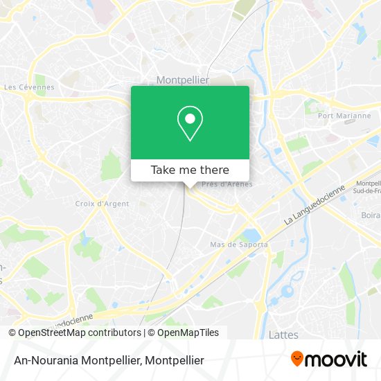 An-Nourania Montpellier map
