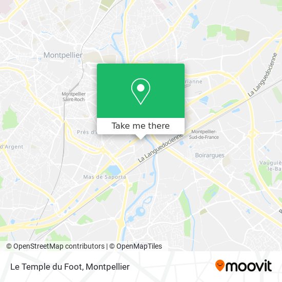 Le Temple du Foot map