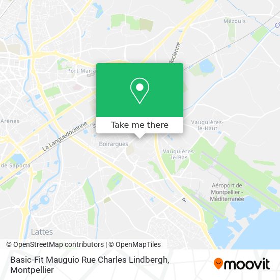 Basic-Fit Mauguio Rue Charles Lindbergh map