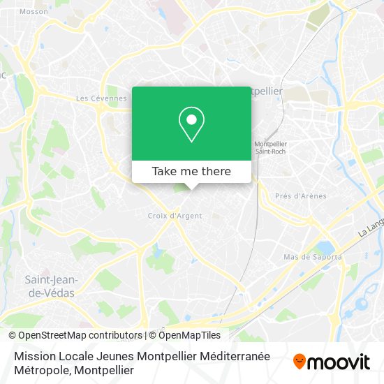 Mission Locale Jeunes Montpellier Méditerranée Métropole map