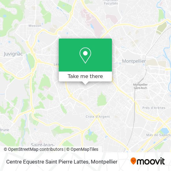 Centre Equestre Saint Pierre Lattes map