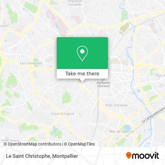 Le Saint Christophe map