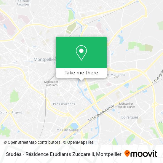 Mapa Studéa - Résidence Etudiants Zuccarelli