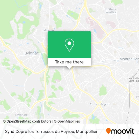 Synd Copro les Terrasses du Peyrou map