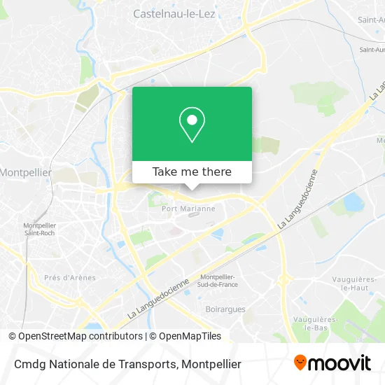 Cmdg Nationale de Transports map