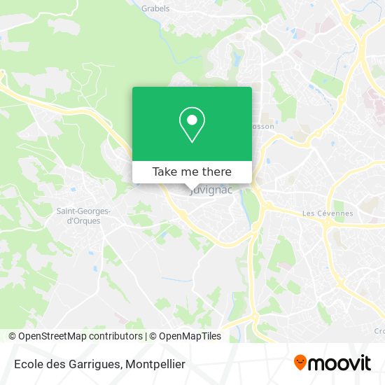 Ecole des Garrigues map