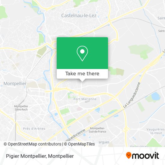 Pigier Montpellier map