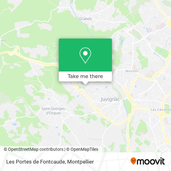Les Portes de Fontcaude map