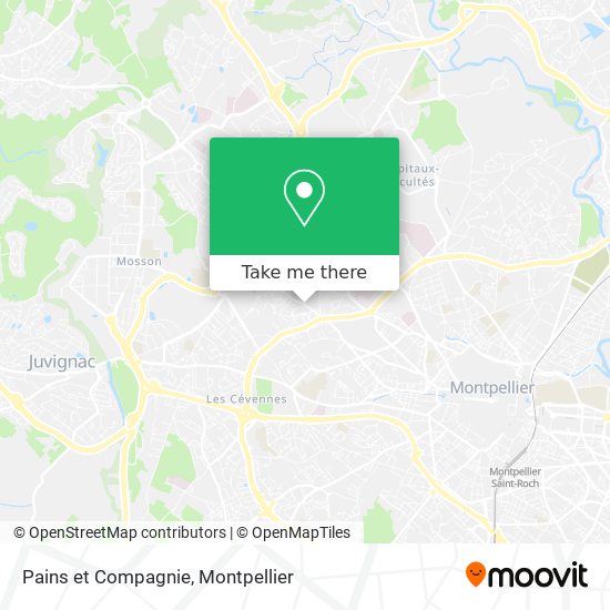 Pains et Compagnie map