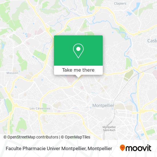 Faculte Pharmacie Univer Montpellier map
