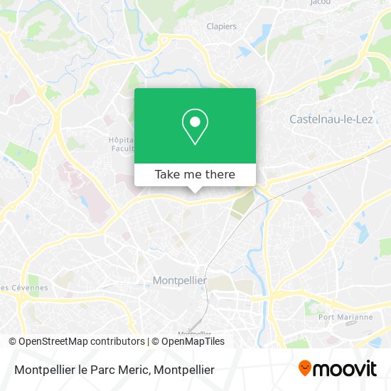 Montpellier le Parc Meric map