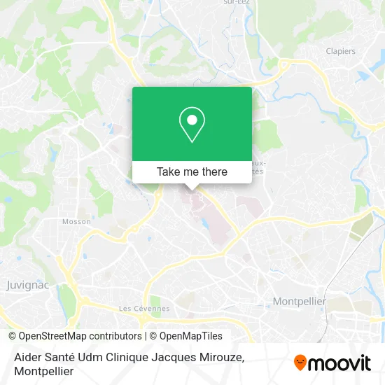 Aider Santé Udm Clinique Jacques Mirouze map