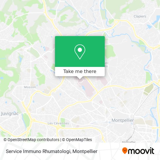 Service Immuno Rhumatologi map