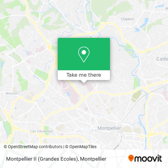 Montpellier II (Grandes Ecoles) map