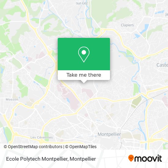 Ecole Polytech Montpellier map
