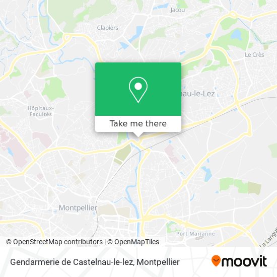 Gendarmerie de Castelnau-le-lez map