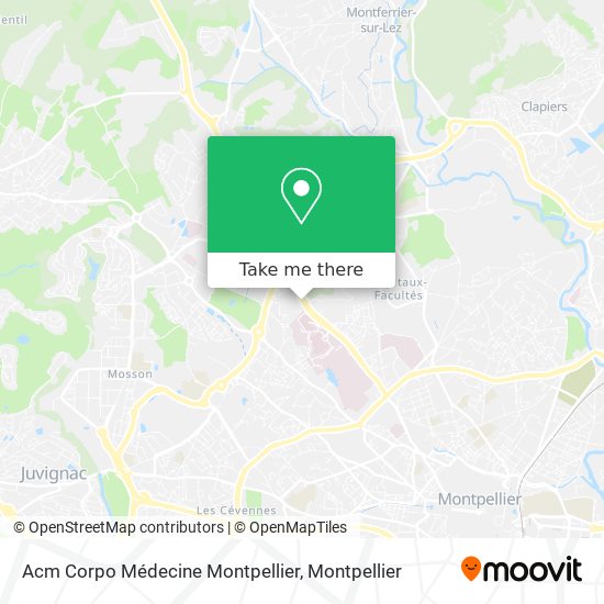 Acm Corpo Médecine Montpellier map