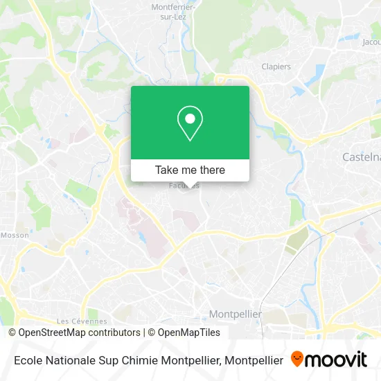 Ecole Nationale Sup Chimie Montpellier map