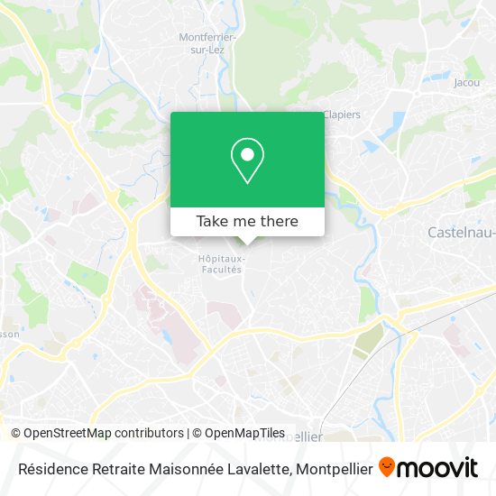 Résidence Retraite Maisonnée Lavalette map