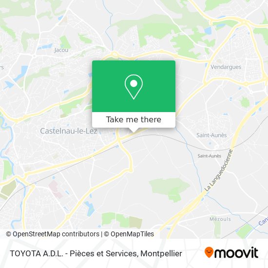 TOYOTA A.D.L. - Pièces et Services map