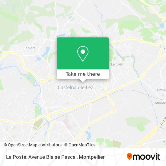 La Poste, Avenue Blaise Pascal map