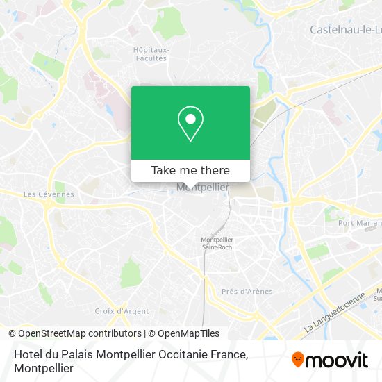 Hotel du Palais Montpellier Occitanie France map