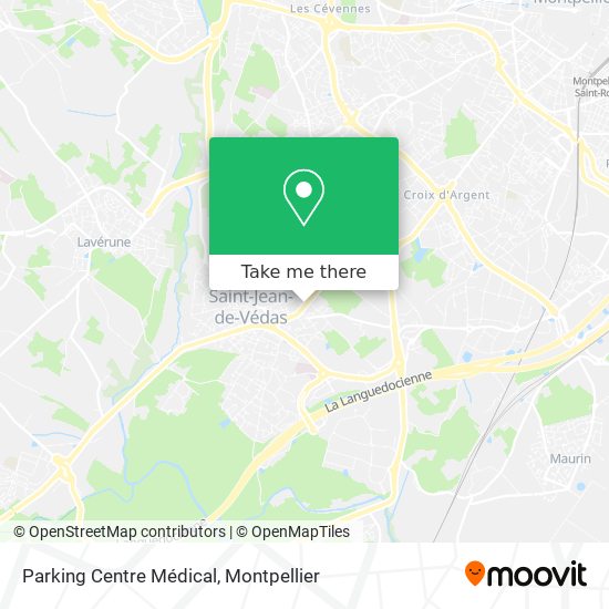 Parking Centre Médical map