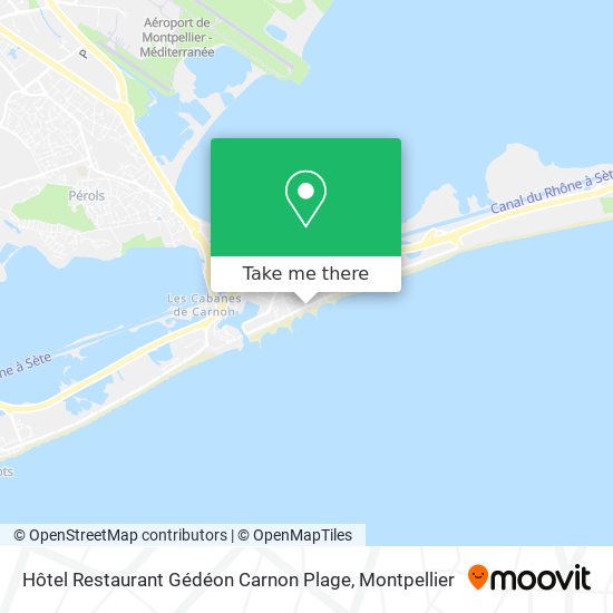 Hôtel Restaurant Gédéon Carnon Plage map
