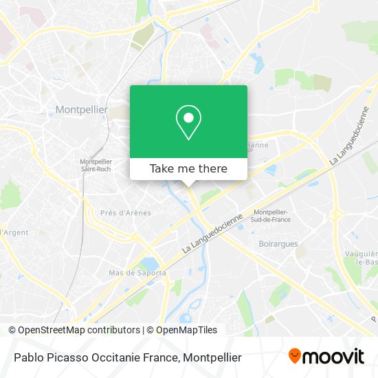 Pablo Picasso Occitanie France map